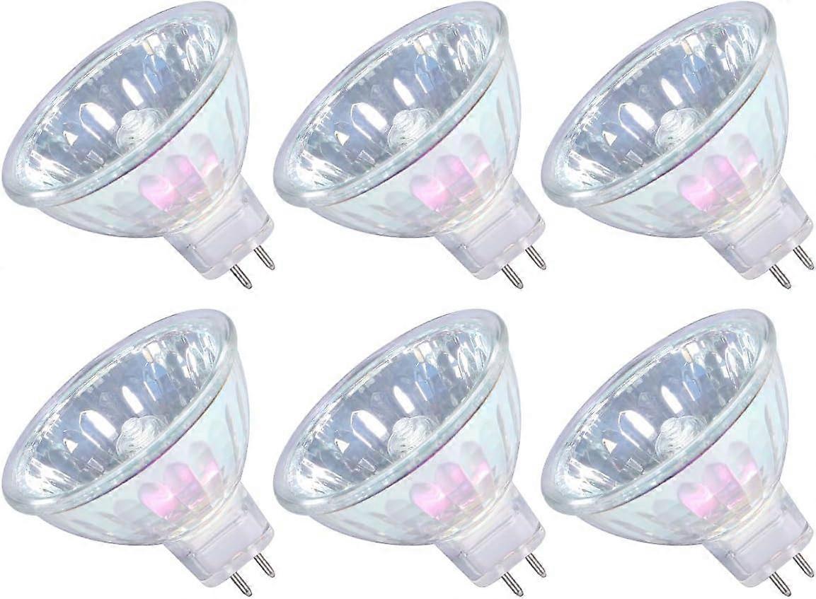 6Pcs MR16 Halogen Light Bulbs 35W 12V GU5.3 Spotlights for Ceiling Light Dimmable