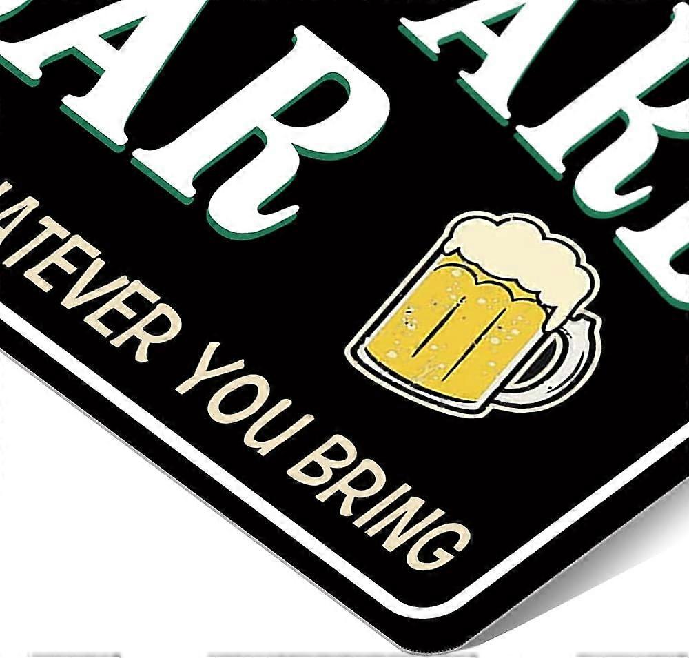 Targa In Latta Umoristica 20x30 Cm – 'If Something Here Offends You...' – Cartello Divertente Per Bar, Pub, Casa O Garage - 3