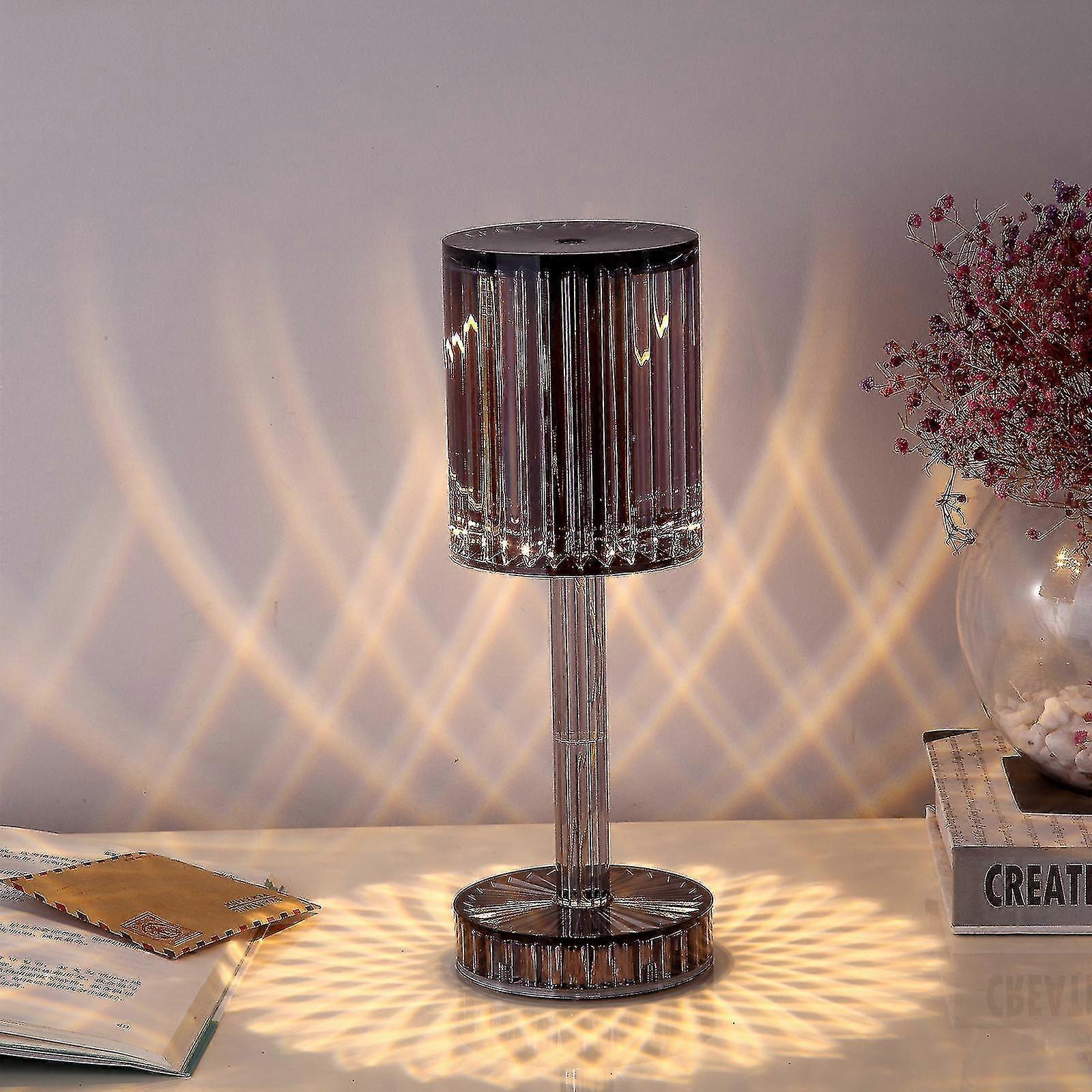 Touching Control Gatsby Crystal Lamp,9.6inch Crystal Cordless Table Lamp With Touch Control & Usb Port High Quality