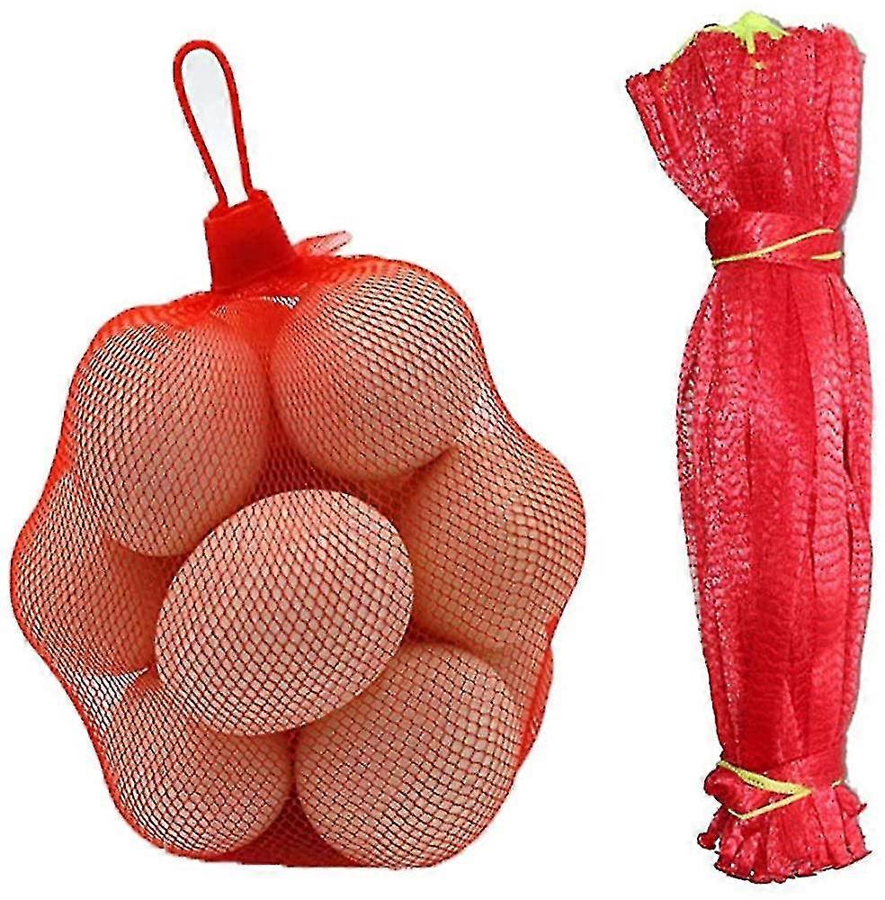 200 Stück Nylon Obst Und Gemüse Verpackung Netz Ei Netz Beutel (rot)