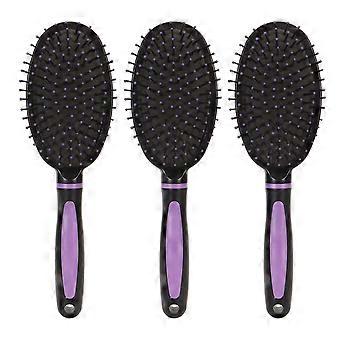 3 Pcs Oval Hair Teasing Comb Scalp Massager Styling Large Board Air Cushion Brush Comb for Household