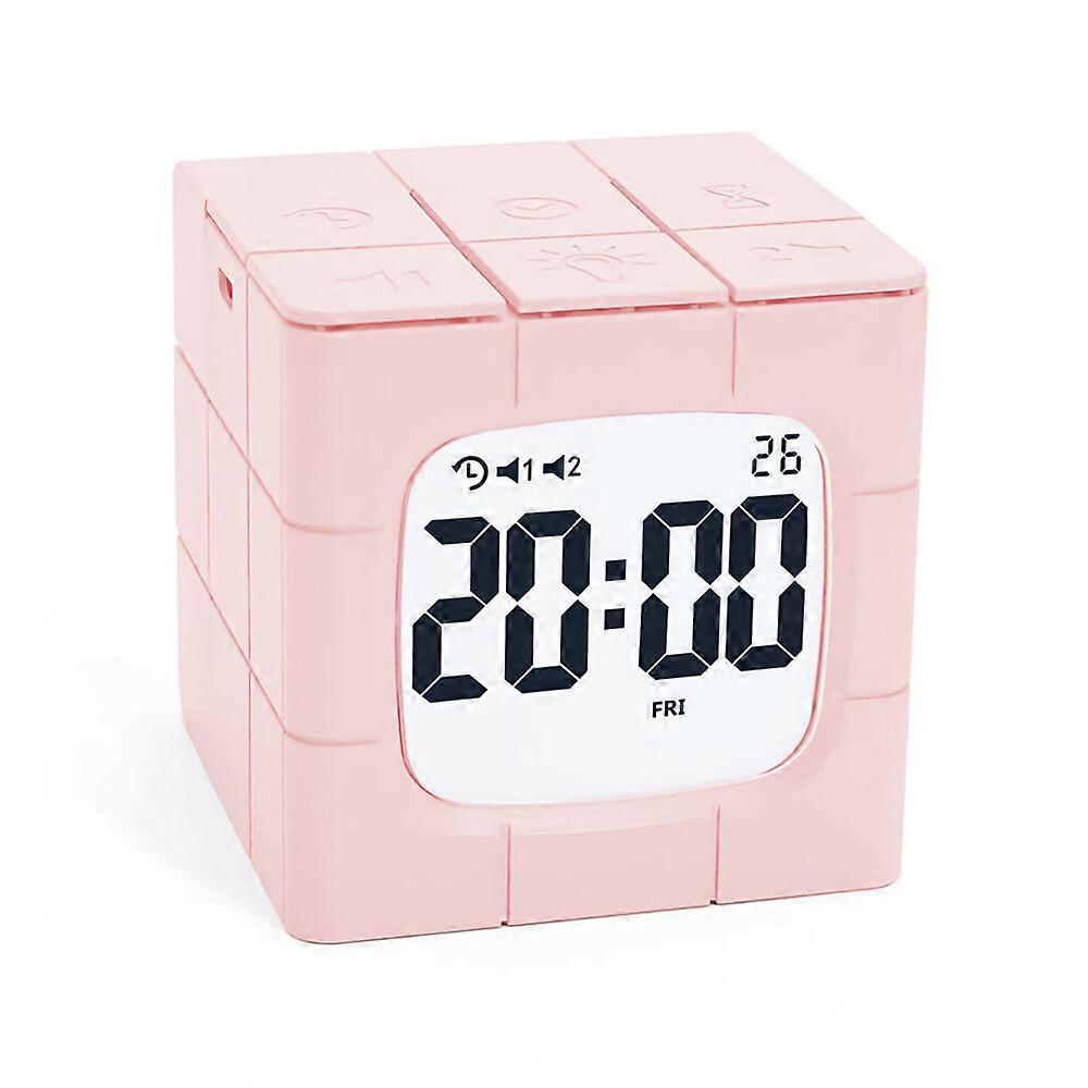 Magic Cube Alarm Clock Led Multifunctional Time Manager Usb Charging Alarm Clock Timer Study Cooking Supplies