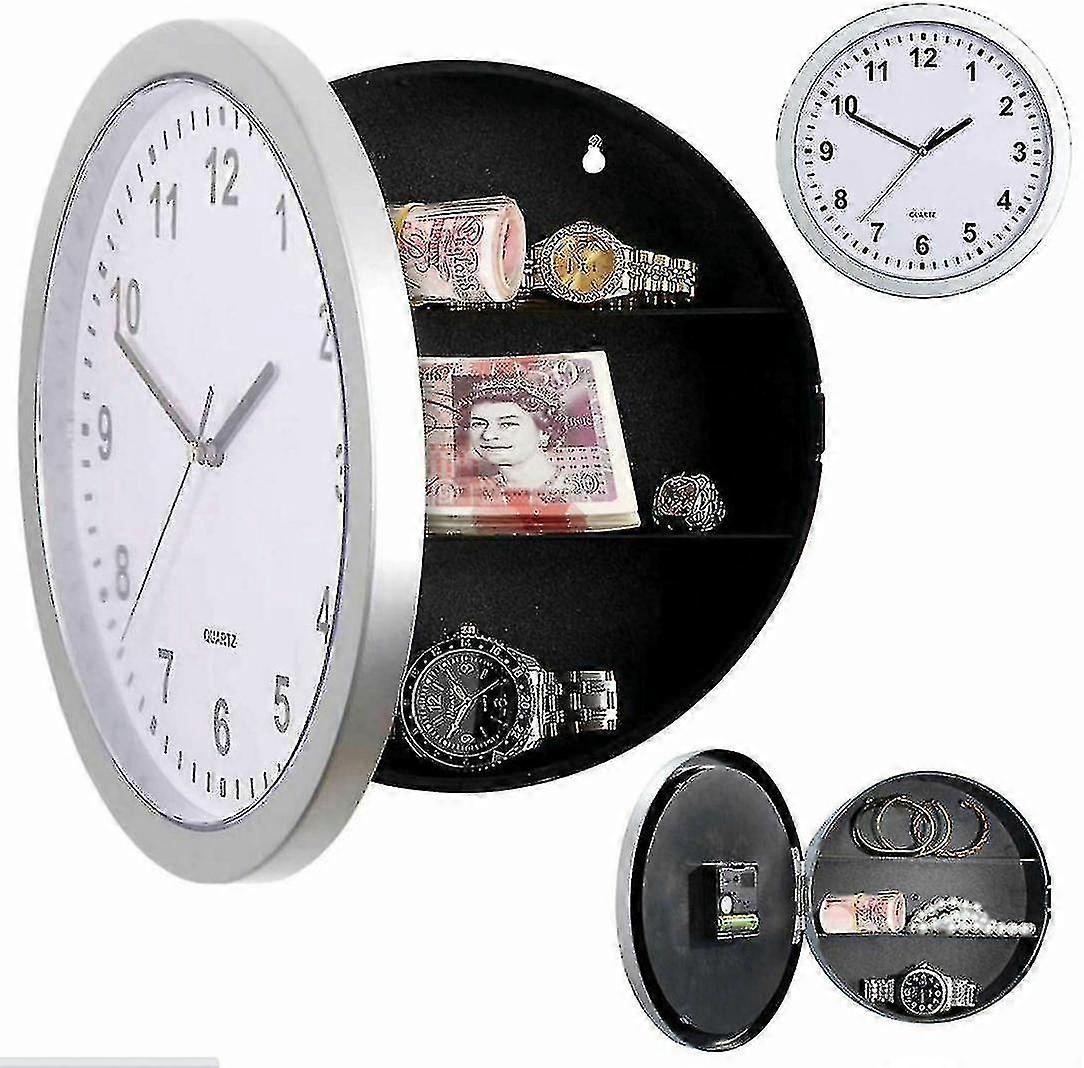 Wall Clock Home Safe Clock Safe Hidden Storage Valuables Box