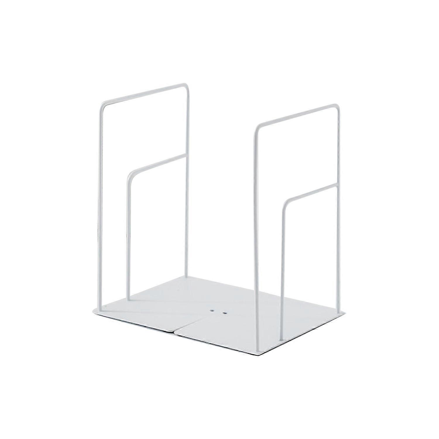 1 Pair Hollow Metal Book Clip Stand Simple Desktop Reading Bookcase Office Desktop Storage Student