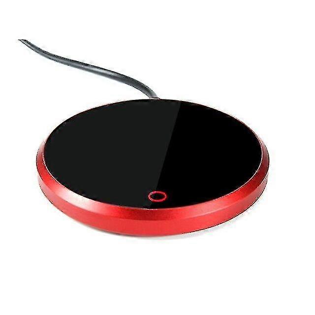 Constant Temperature Base, To Keep Warm Coaster Electric Heating Tea Set(red)