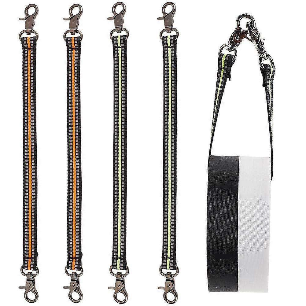 4Pcs 2 Colors Electrical Tape Holder Electrical Tape Hooks Polyester Electrical Tape Chain Electrical Tape Strap with Trigger Snap Hook Strap Tape Hol