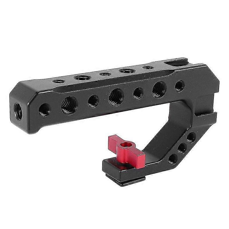 Universal Dslr Camera Rig Hand Grip Camera Top Cold Shoe Mount 1/4 di pollice e 3/8 di pollice Fori in alluminio A