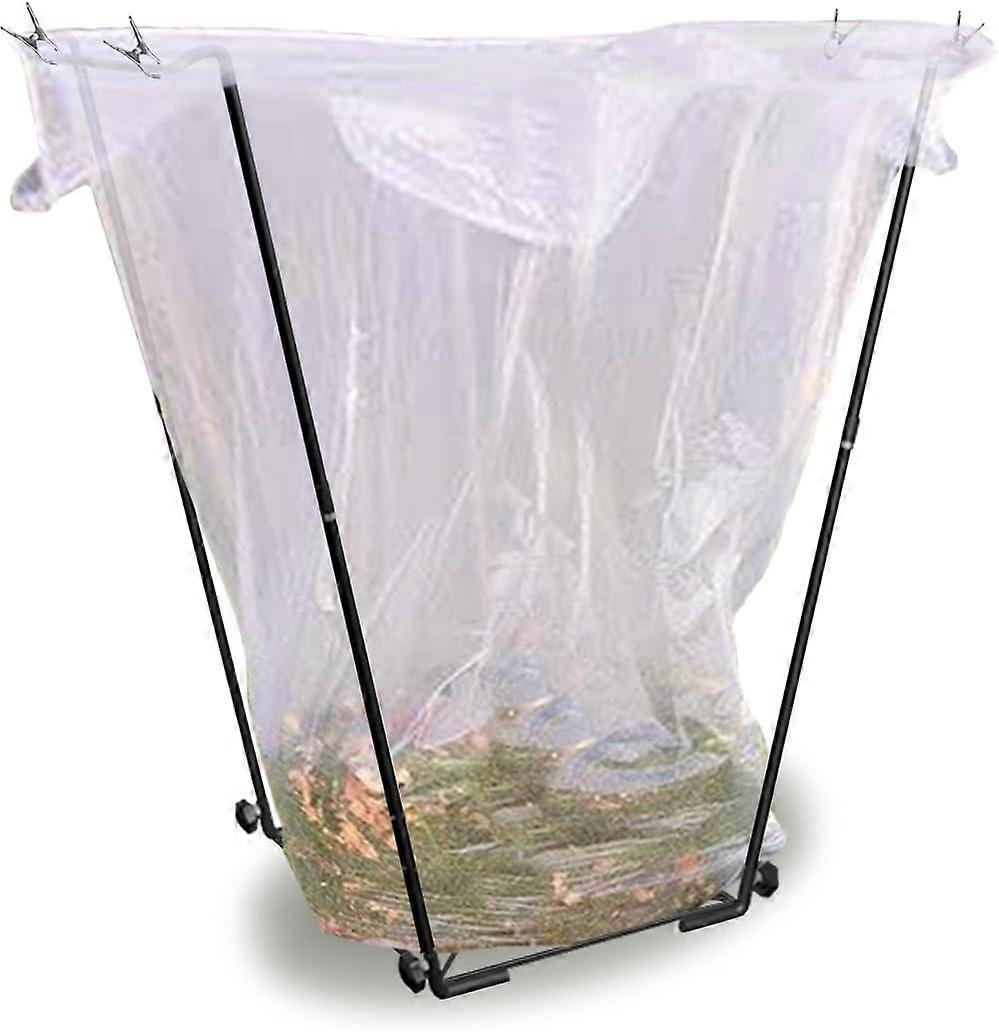 Garden Trash Bag Holder, Heavy-Duty Metal Frame for Yard Work, Outdoor Clean-Up, Adjustable Size, Rust-Resistant Design