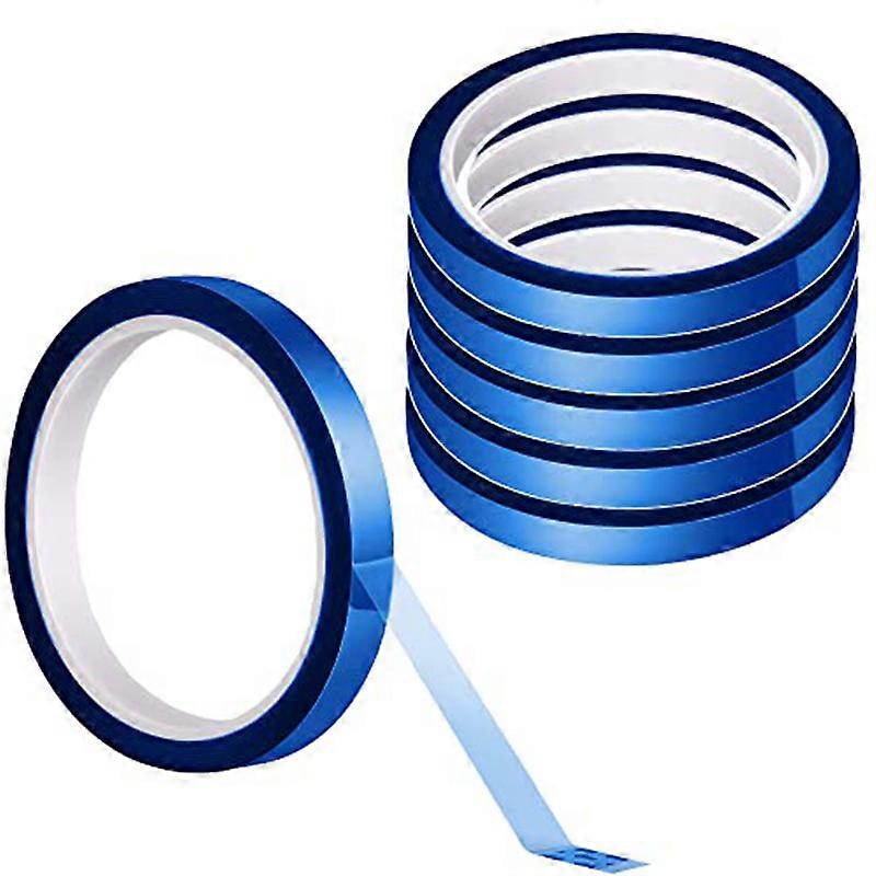 6 Rolls Heat Tape for Sublimation, Heat Tape Set for Electronics Crafts 10mmx108Ft (33M), Heat Tran