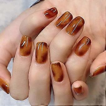 Pegamento de gelatina de uñas color caramelo