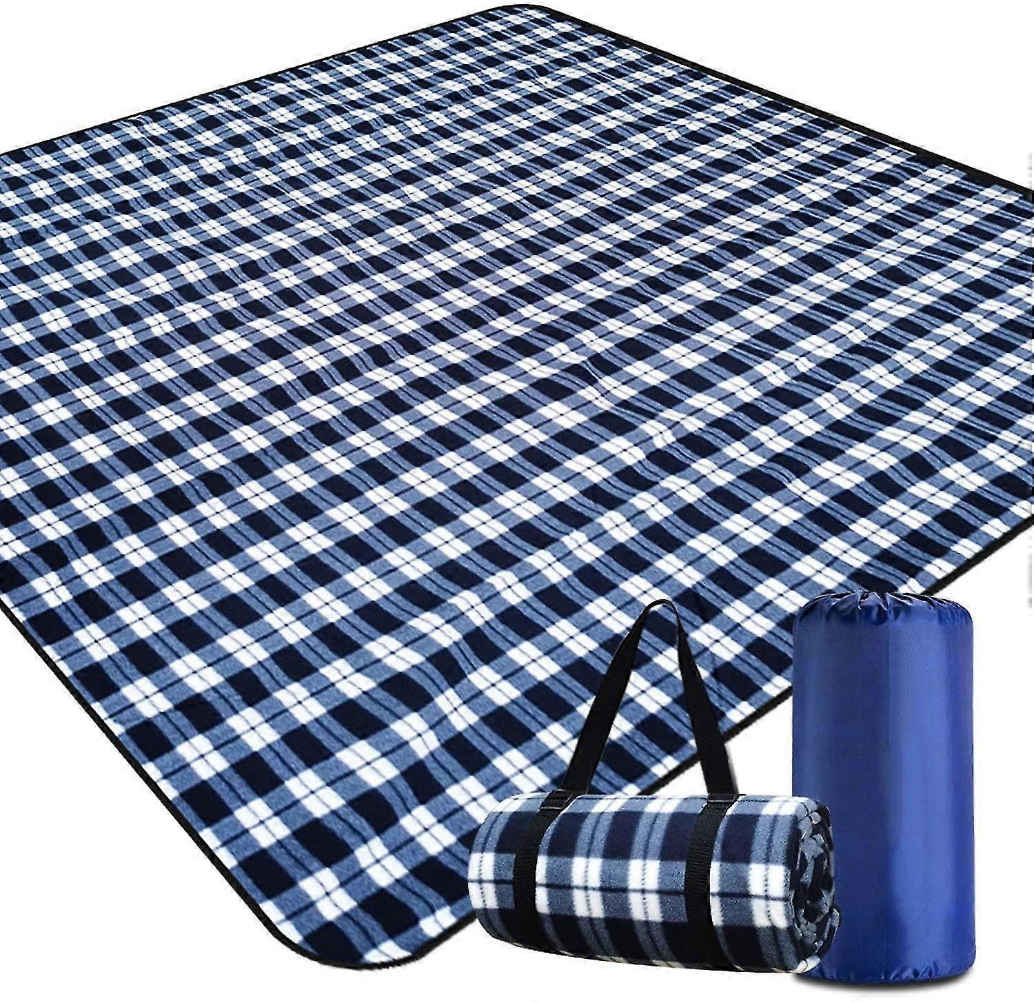 Outdoor Picnic Blanket, Large Picnic Blanket With 3 Layers Material, Waterproof Foldable Picnic Outdoor Blanket Picnic Mat Compatible With Camping Bea