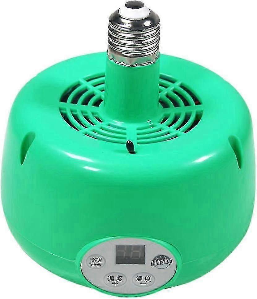 Yardwe Pet Heat Lamp Chicken Coop Heater Temperature Adjustable Brooder Lamps for Chicken Lizard Turtle Aquarium Snake Green