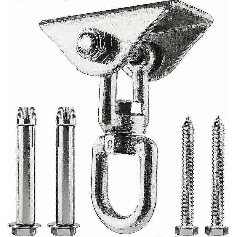 خطاف السقف شديد التحمل ، قوس كرسي معلق 500 كجم من الفولاذ المقاوم للصدأ 360 تثبيت خطاف معلق بالسقف الدوار للتأرجح ، الأرجوحة ، كيس الرمل ، الزير الجوي