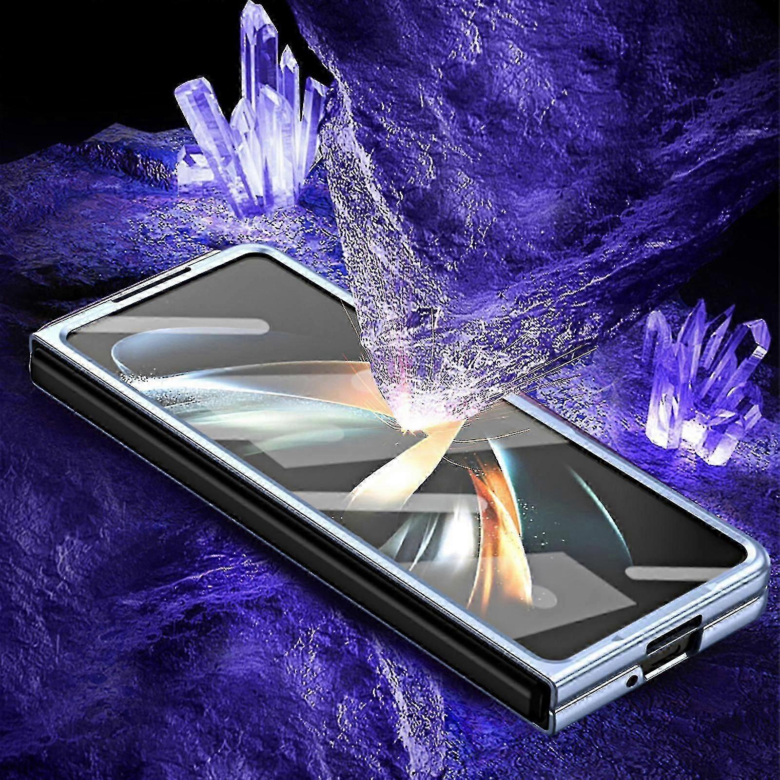 غطاء حافظة Z Fold 5 مع حامل قلم S Pen وقلم S ، جراب هاتف واقي مع فيلم واقي شاشة أمامي لجهاز Samsung Fold5 Boris