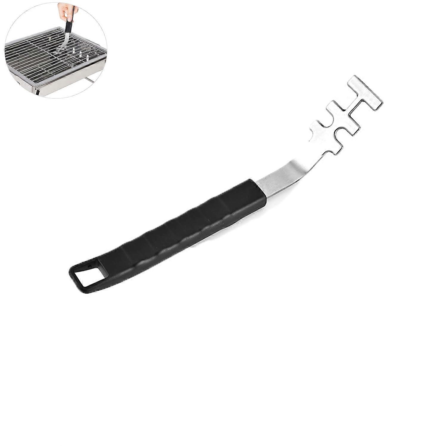 Grill Grate Lifter Tool Cast Iron Locking Gripper Handle For Barbecue Grates