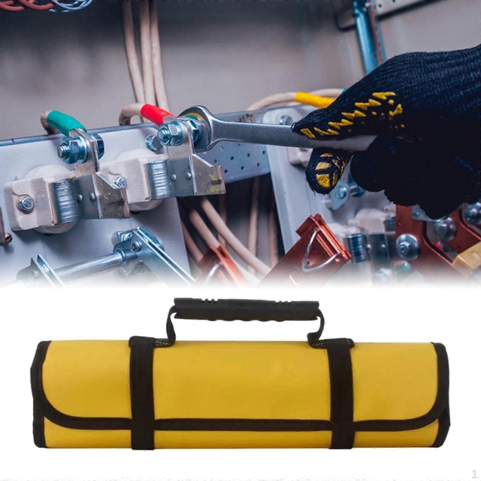 600D Oxford Cloth Small Tool Bag Roll up Bags Multipurpose Heavy Duty Zipper Hardware Tools