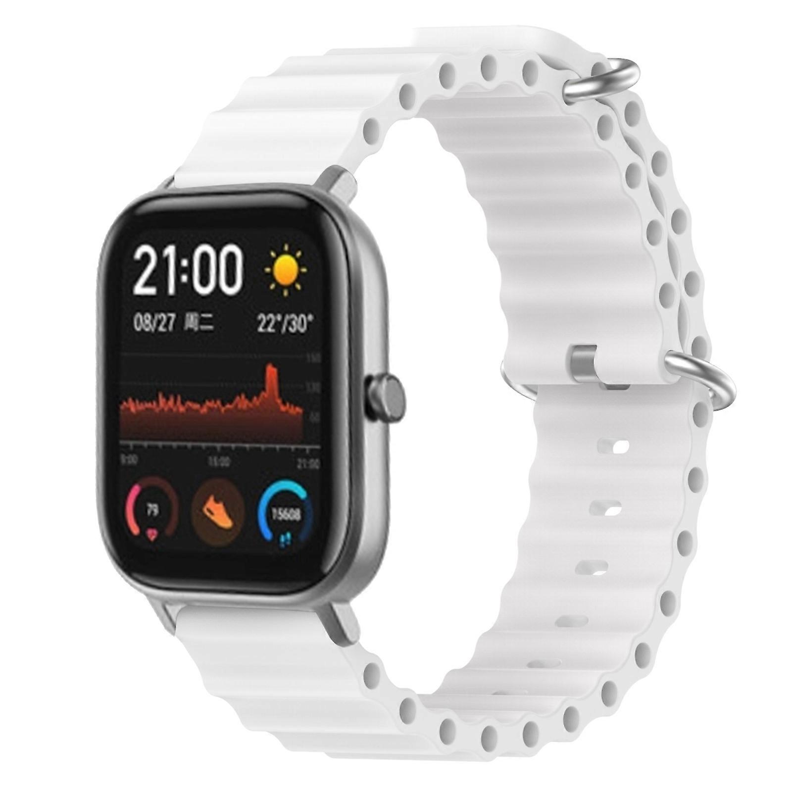 For Amazfit GTS 20mm Ocean Style Silicone Solid Color Watch Band