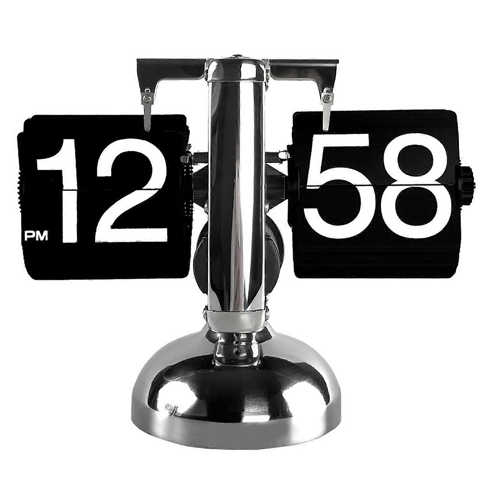 Digitale Flip-Down-Uhr Retro-Minimalist-Einfuß-Mechaniker-Auto-Flip-Clock-Schreibtischuhr für das Wohnzimmer zu Hause