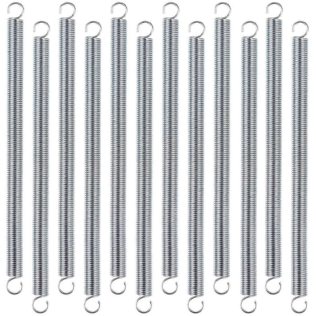 12 Pcs Mola de Extensão, 3/8 X 6-1/2 Polegadas, Mola de Aço de 0.047 Polegadas, Extremidades de Gancho Duplo para Machinery Co
