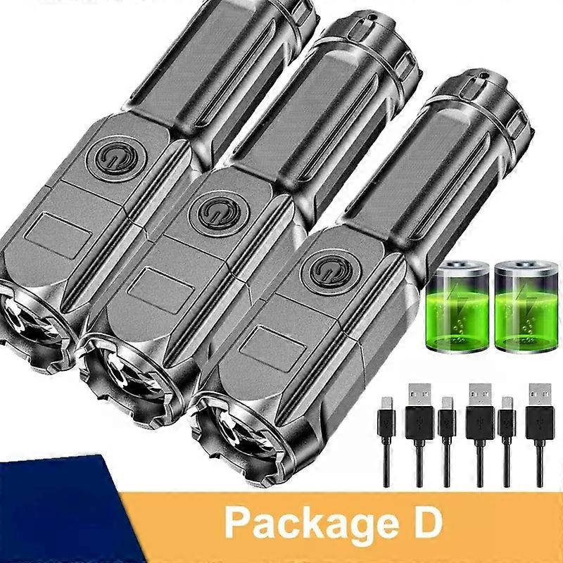 Powerful LED Flashlight 100000 Lumen Tactical Flashlights Rechargeable USB 18650 Waterproof Zoom Fishing Hunting LED Flashlight