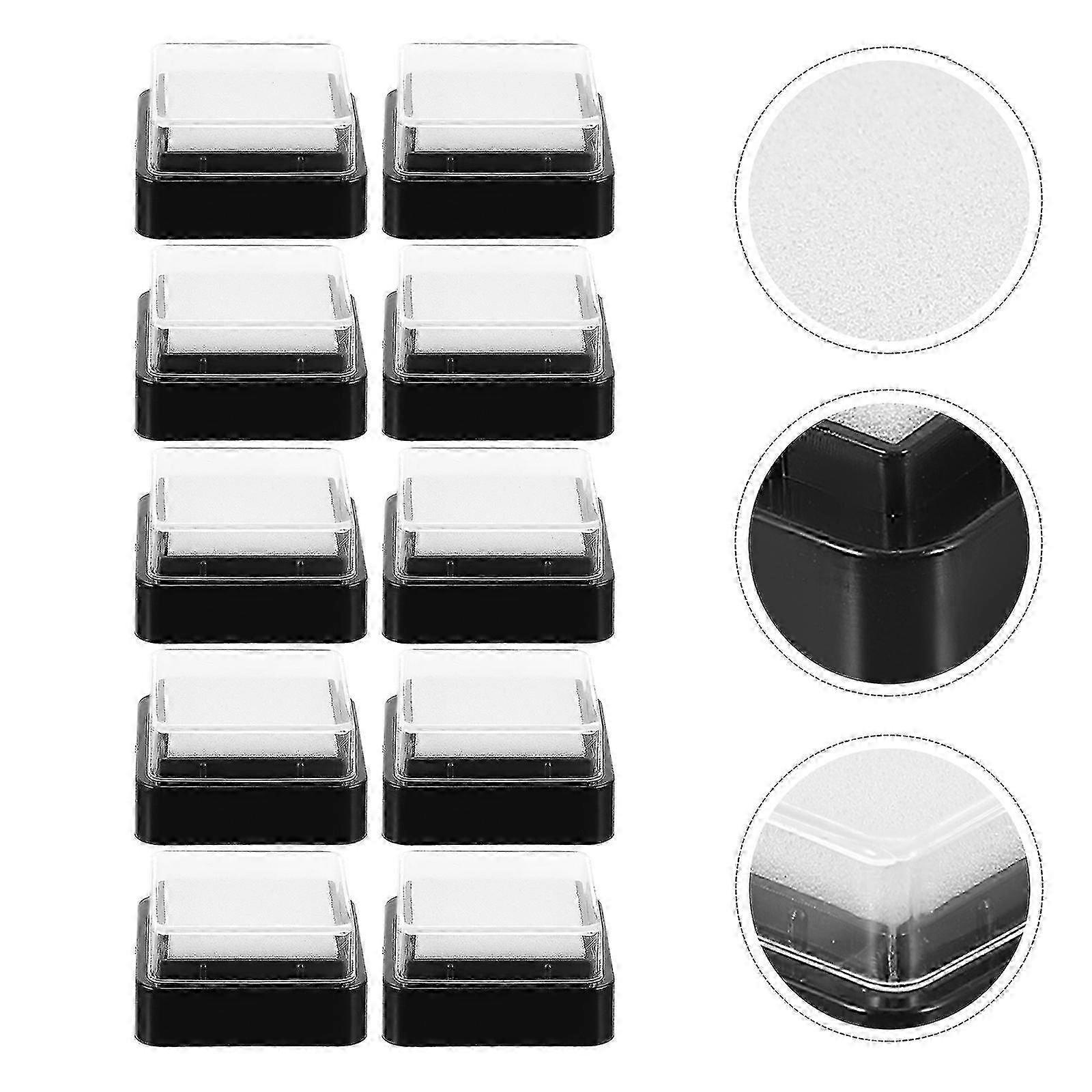 10pcs Blank Ink Pads Empty Ink Pad No Ink DIY Ink Stamp Pad for Ink Refill f74