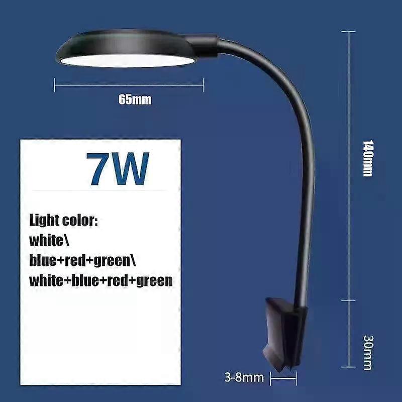 5W\7W Fish Tank Clip Lamp USB Power Decorate Led Full Spectrum Waterproof Lamp Algae Lamp Ornamental Small fish tank lighting