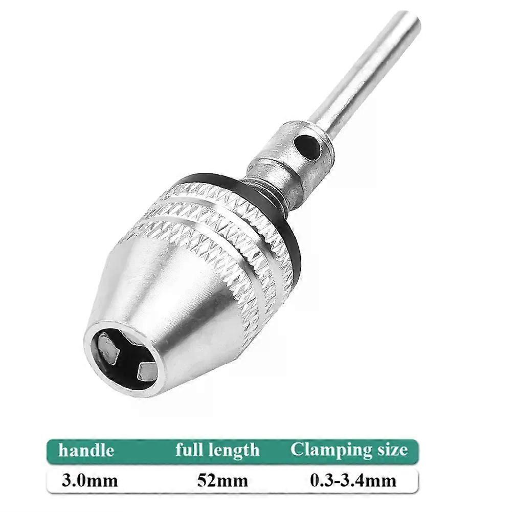 1Pc Walfront Keyless Drill Chuck Screwdriver Impact Driver Adaptor 1/4 '' Hex Shank Drill Bit Tool Convertor Adapter