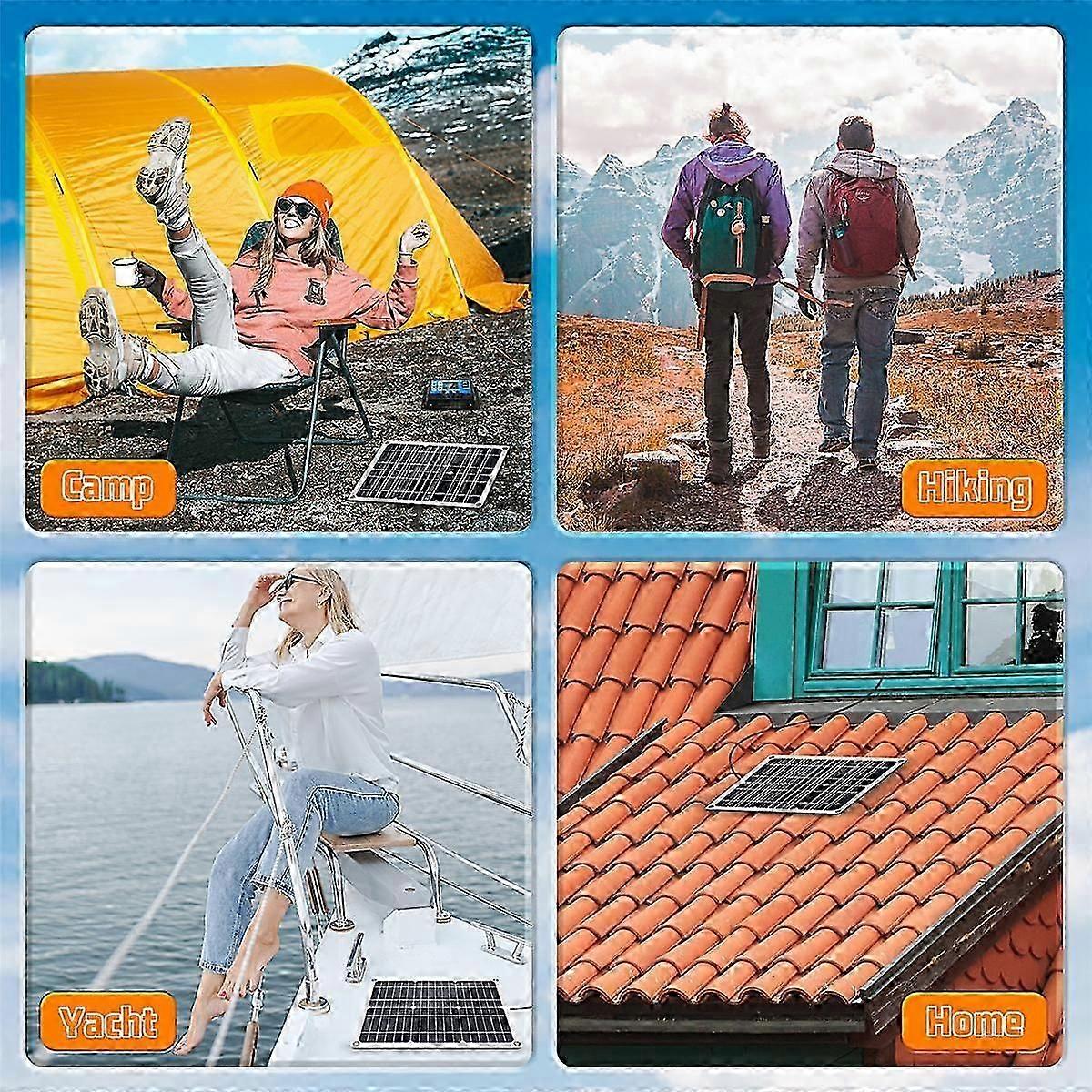 180w Solar Panel Kit 12v Battery Charger With 100a Controller For Caravan Boat Rv