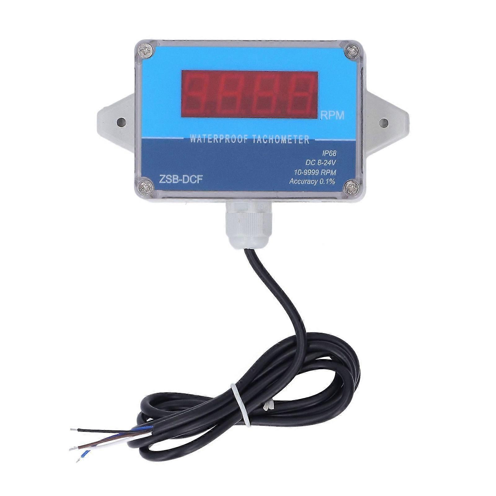 Sensore contagiri motore IP68 Display digitale a LED impermeabile DC 8V24V