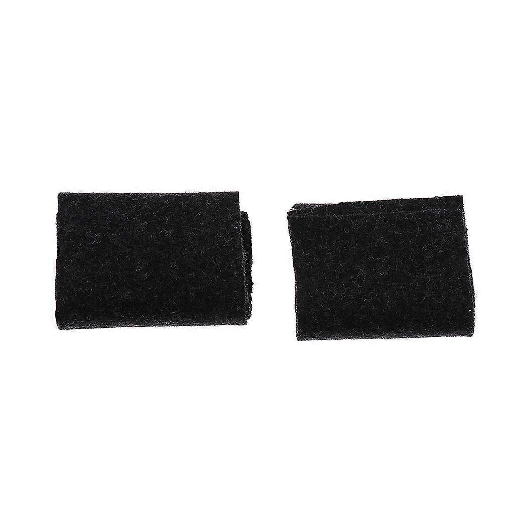 2x Erhu Wool Silencing Pads Practice Mats Black for Erhu Player