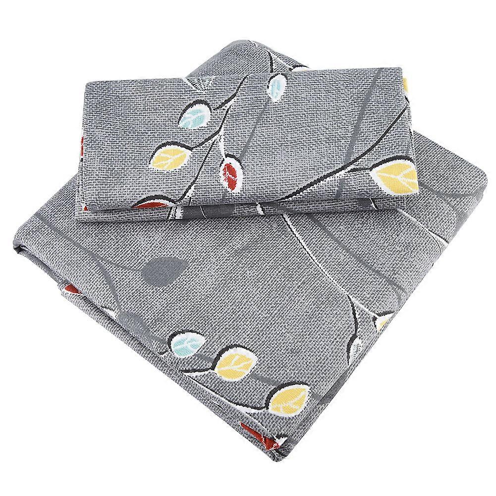 3 Pcs / Set Modern Style 100% Polyester Bedding Set Pillowcase Fitted Sheet (King)