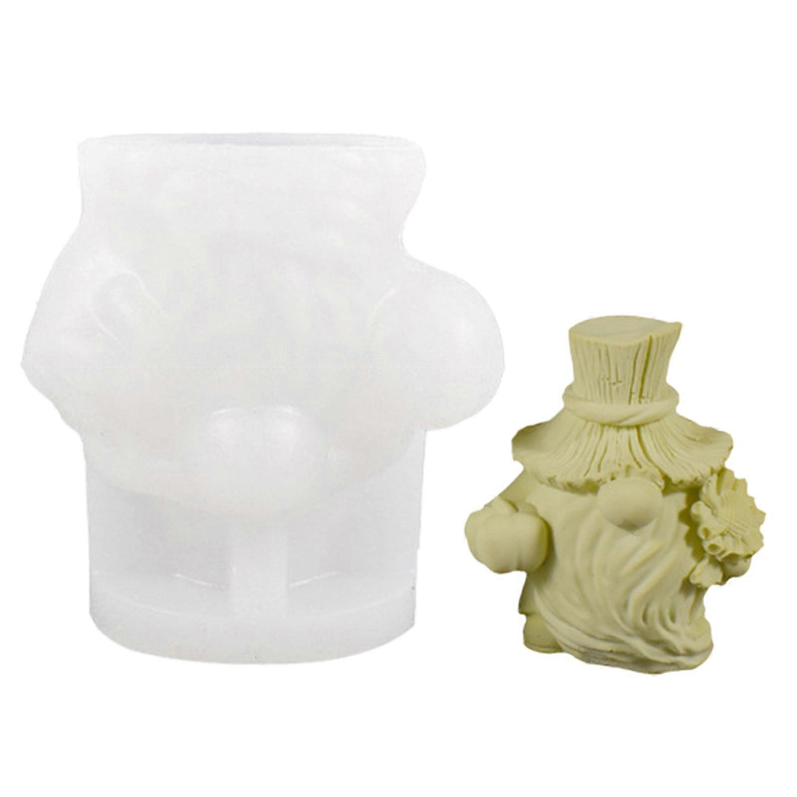 Silicone Mold Dwarf Shape Silicone Project Moulds Candle Making Moulds Perfect for Crafting Candle Soaps and Fondant Art