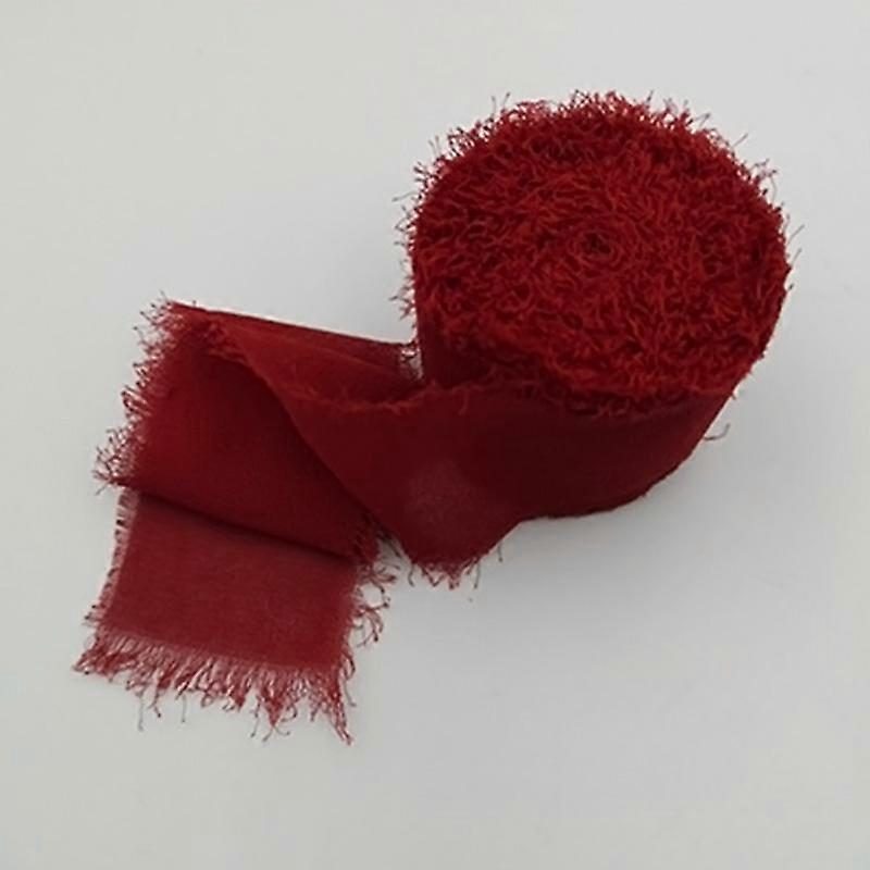 3.8cm For Wedding Invitation Bouquets Sheer Fringe Ribbon Craft Flatlay Handmade Frayed Edged