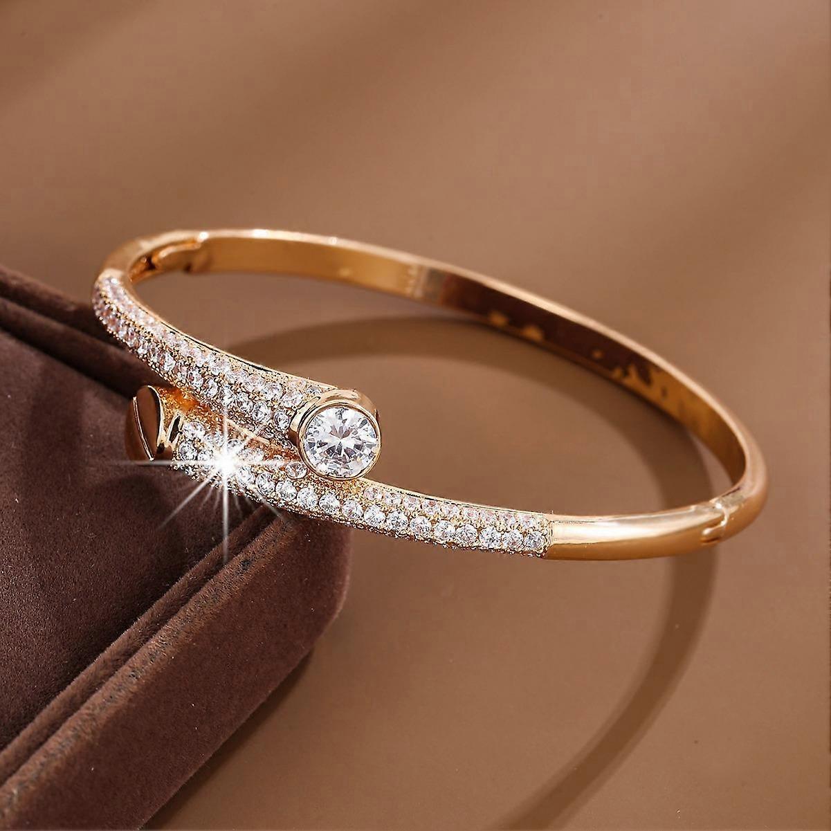 Fashion Minority Design Micro Inlaid Zircon Ins Cold Surface Bracelet