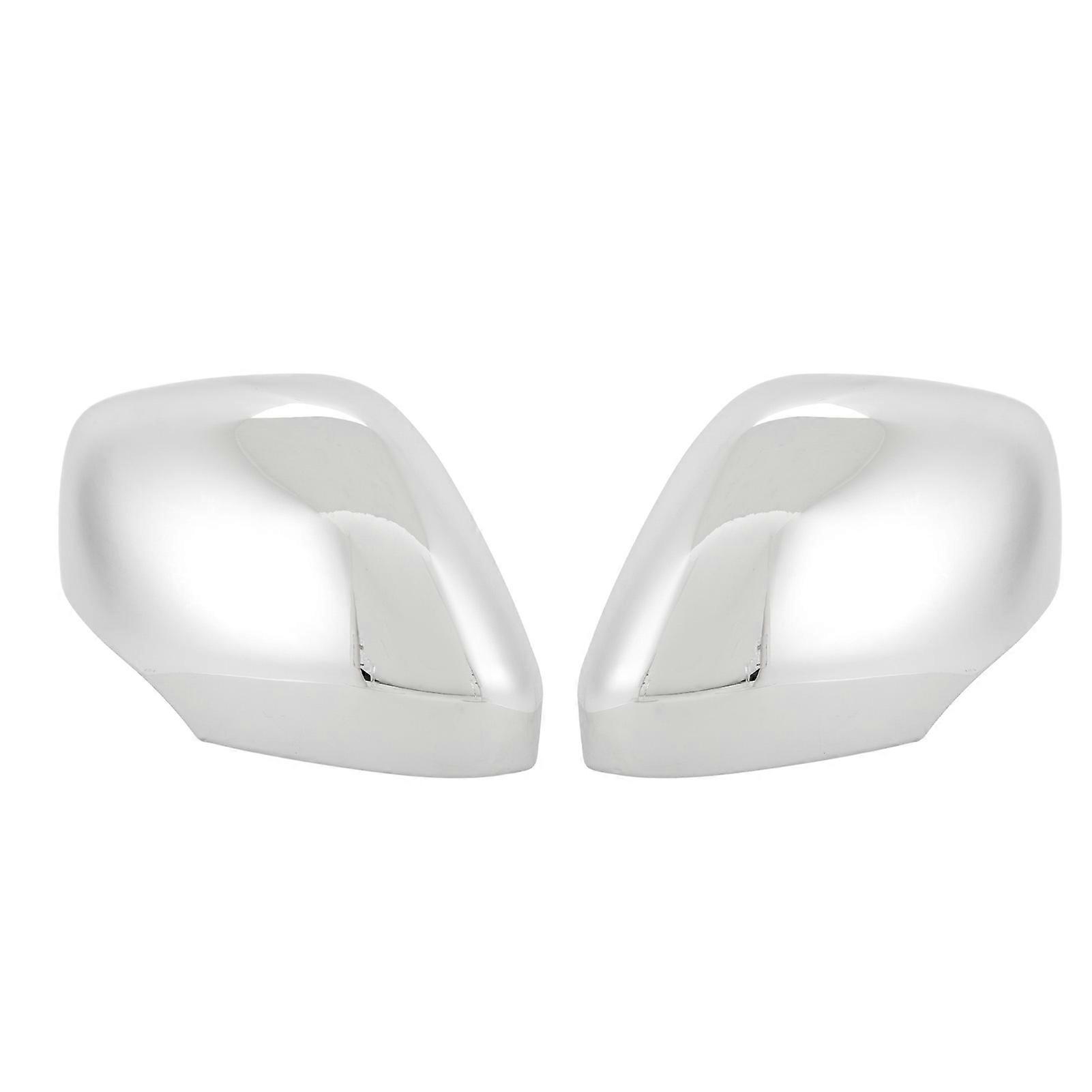 Pair of Chrome Plated Side Mirror Covers Caps Stick On Left Right Exterior Rear View Mirror Cap For QX56 QX80 2011-2024 