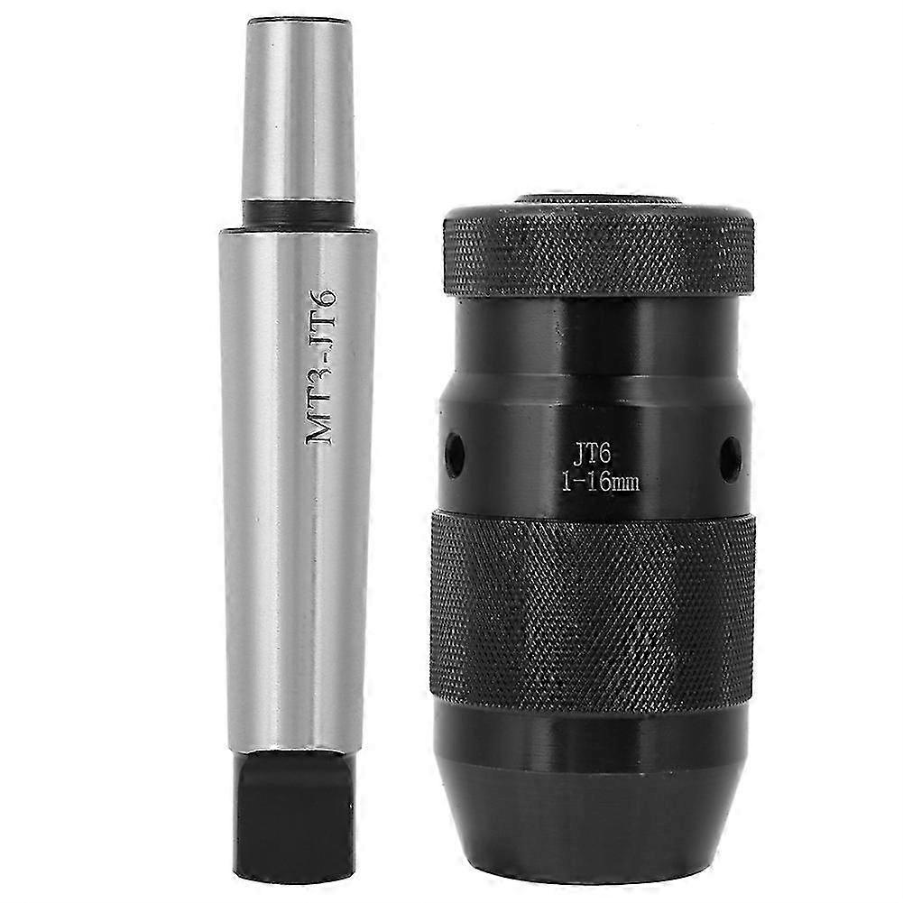 MT3 JT6 1-16MM Self Tighten Drill Chuck Automatic Locking Keyless Drill Chuck