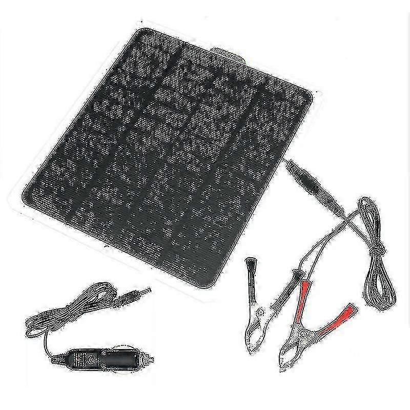 20w solcellepanel 12v trickle lader batterilader kit vedlikeholder båt rv bil