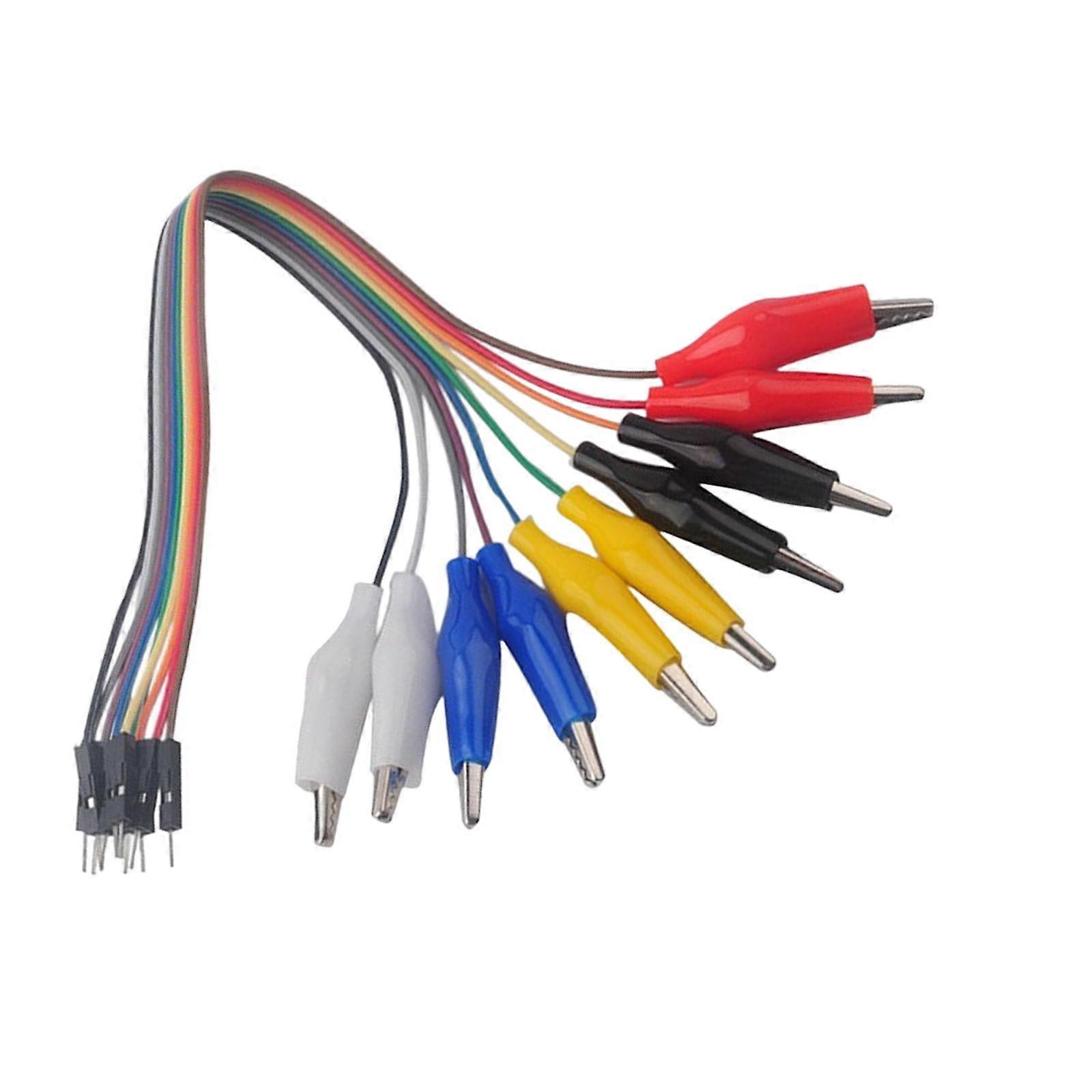 10 Pieces Alligator Clip, Test Leads Electrical Wire for Circuits DIY Connection