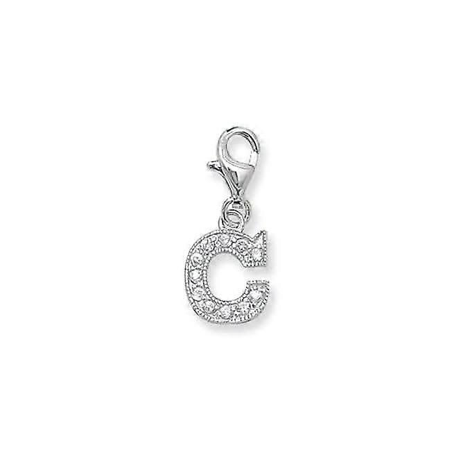 Acotis Silver Pendant Zirconia Initial G6282/C