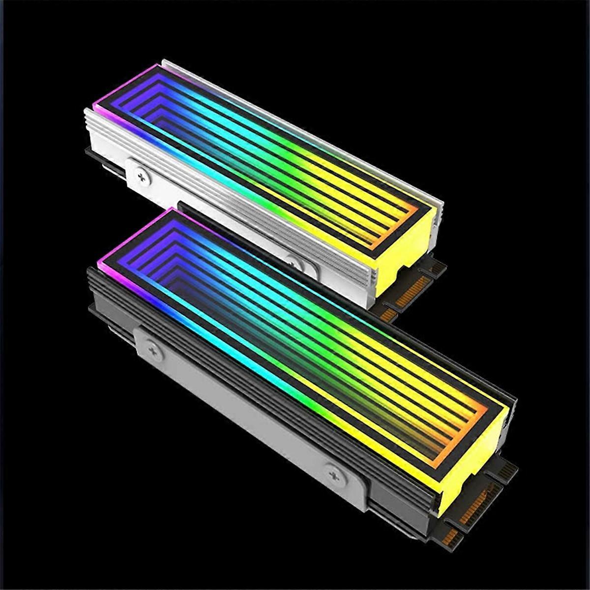 M.2 ARGB Computer Radiator 2280 SSD M2 Radiator PC RGB M.2 Nvme Cooler Heatsink Endless Abyss Effect