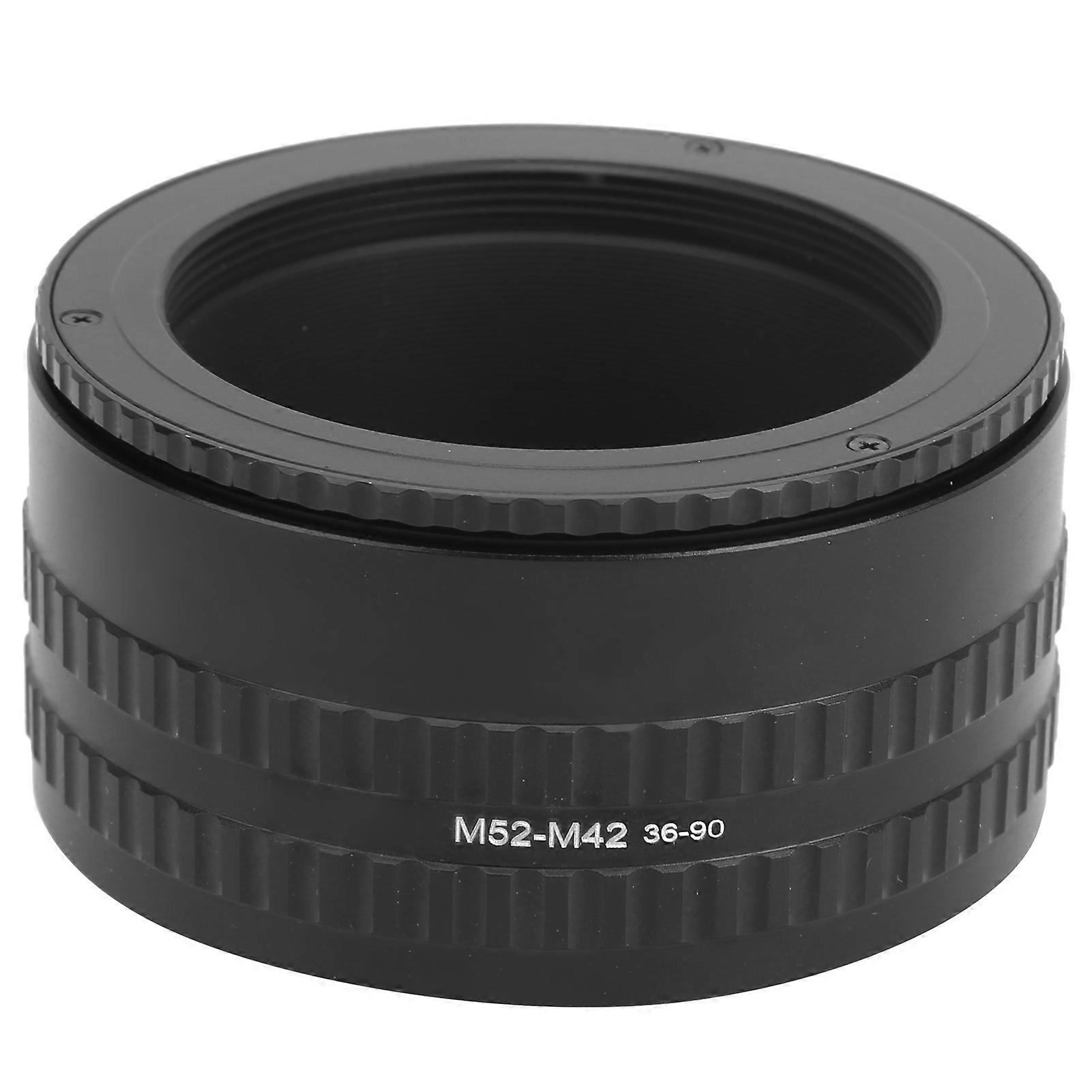 EWYI M52‑M42 36‑90mm Adjustable Focusing Helicoid Tube Adapter Magnify Macro Lens Ring