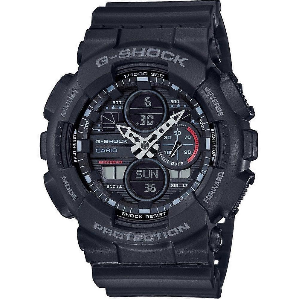 Casio G-shock Ga-140-1a1er Men's Analog-digital Watch – Black Resin Band, 200m Water Resistance