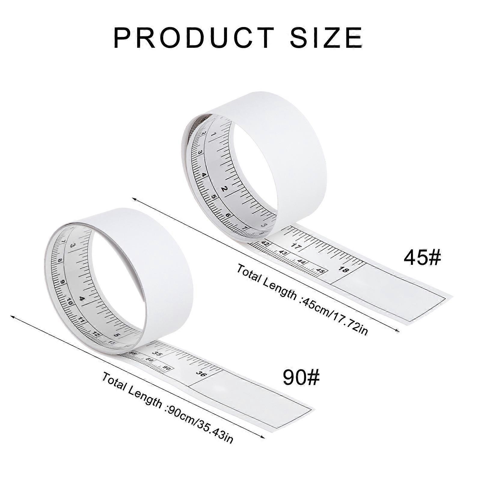 High-Performances Self-Adhesive Tape Measure with Clear Scale Easy Carry Workbenches Rule Measuring Tape Easy Reading 90cm