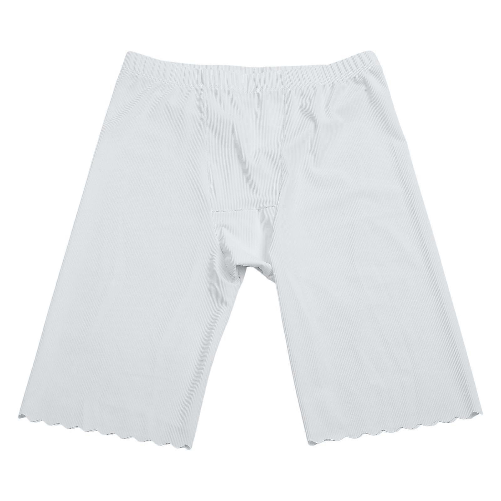 Issiden Anti-skav Slip Shorts För Underkläder Underkläder Pojkshorts Trosor Säkerhetsbyxor Osynliga Leggings Vita XL