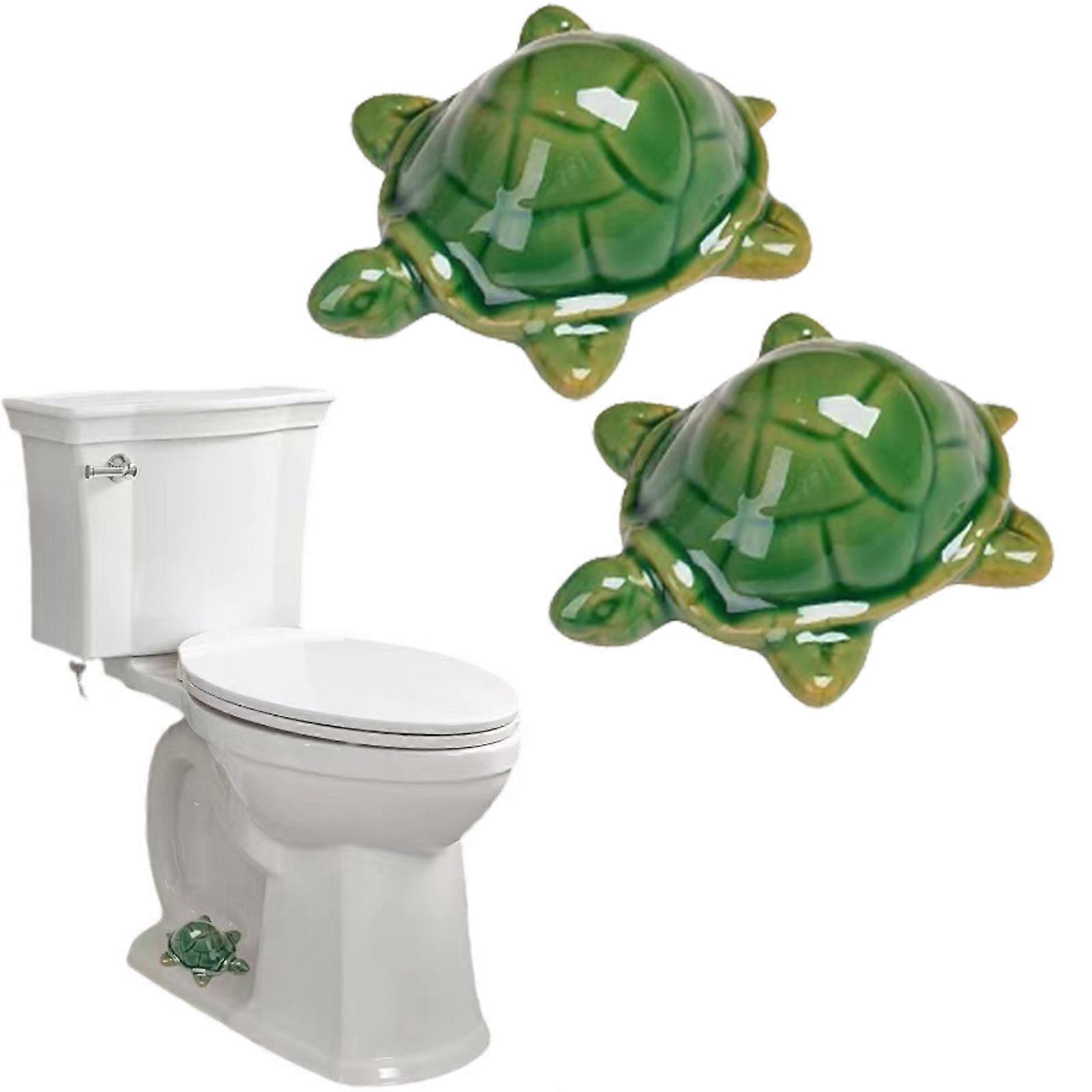 Niedliche Schildkröte Badezimmer Ornamente WC Bolt Caps WC Bolt Verbesserungen Spaß & Funktionale WC Bolt Caps für das Badezimmer