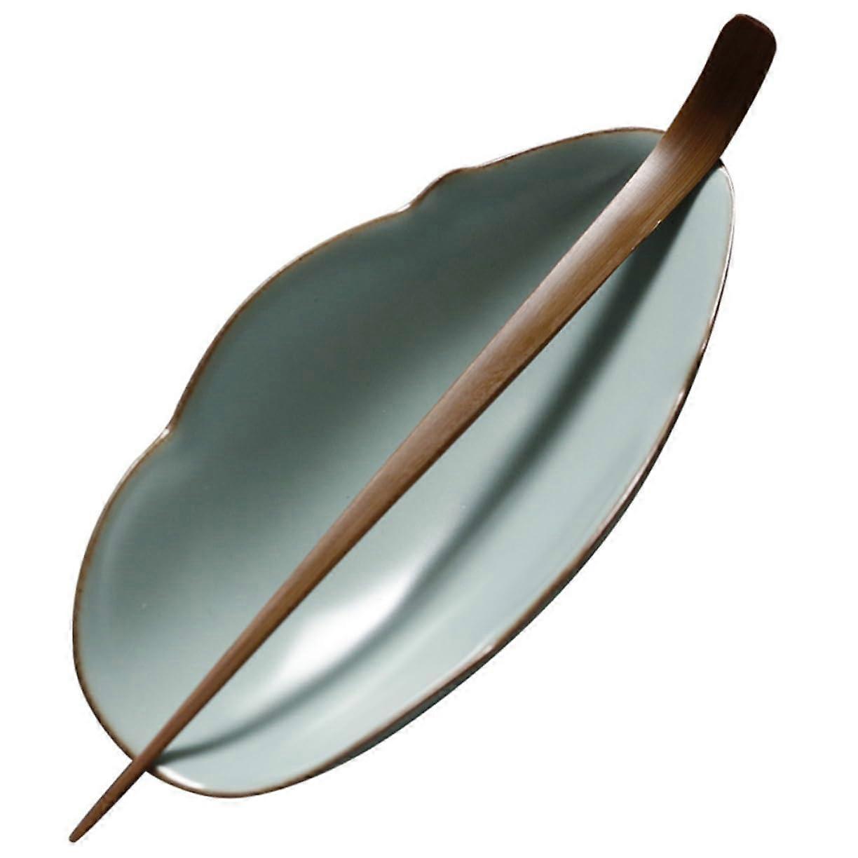 Tea Scoops Set for Loose Leaf Tea Ceremony - Creative Household Tools in Cyan Color for Tea Lovers