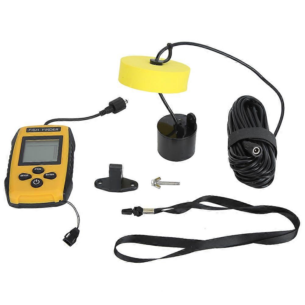 LCD Portable Ultrasonic Underwater Fish Finder Fish Detector Sensor Fishing Boats 100m Depth