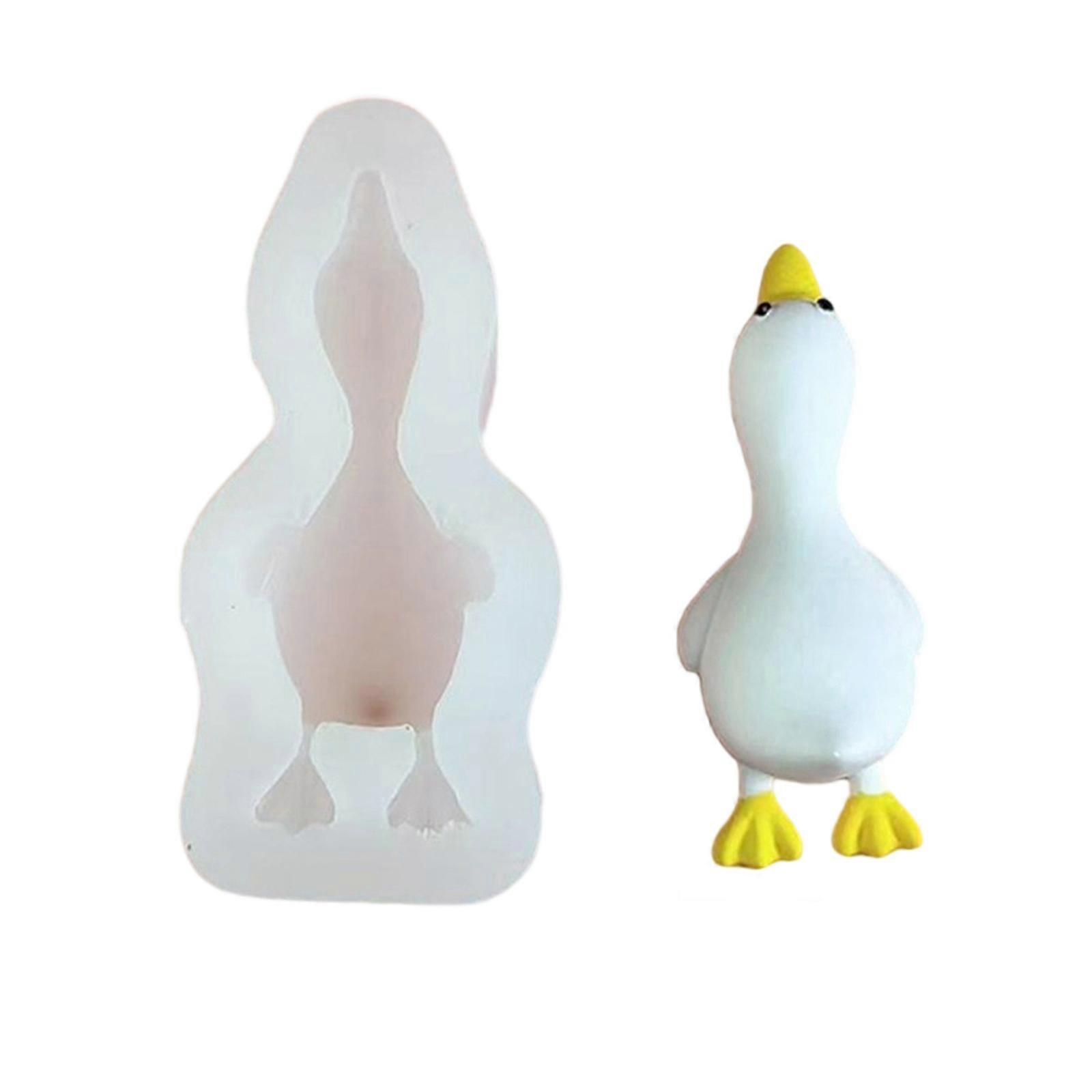 Silicone 3D Duck Shaped Candle Mold for Handmade Enthusiasts Aromatherapys Mould Practical Craft Classroom Supplies