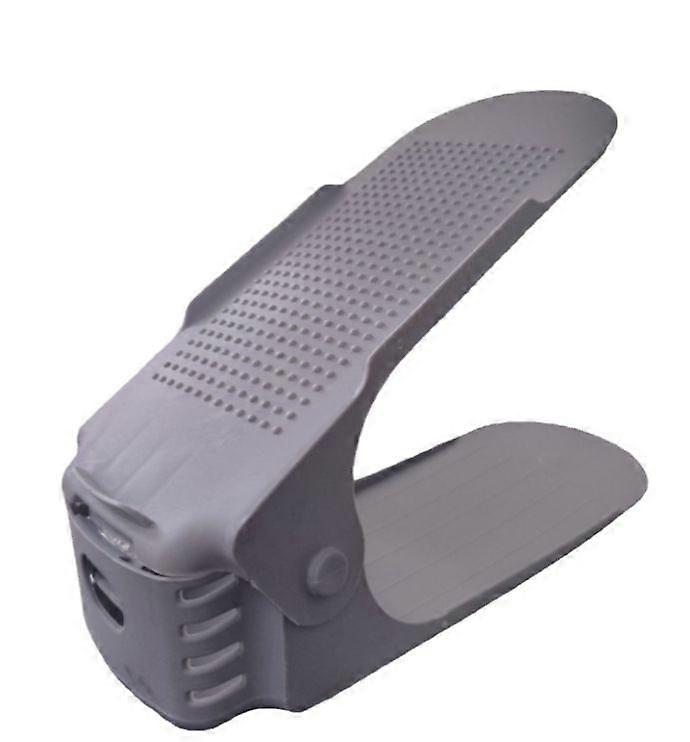 Set of 10 non-slip adjustable shoe racks, 3 height-adjustable for