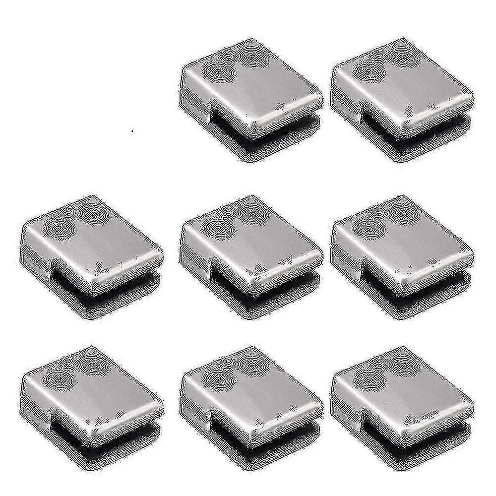 8-Pack Stainless Steel 6-8mm Glass Clamp Bracket